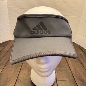 ADIDAS AeroReady Mens SuperLite 2 Run/Tennis Adjustable Visor OSFM DARK GRAY